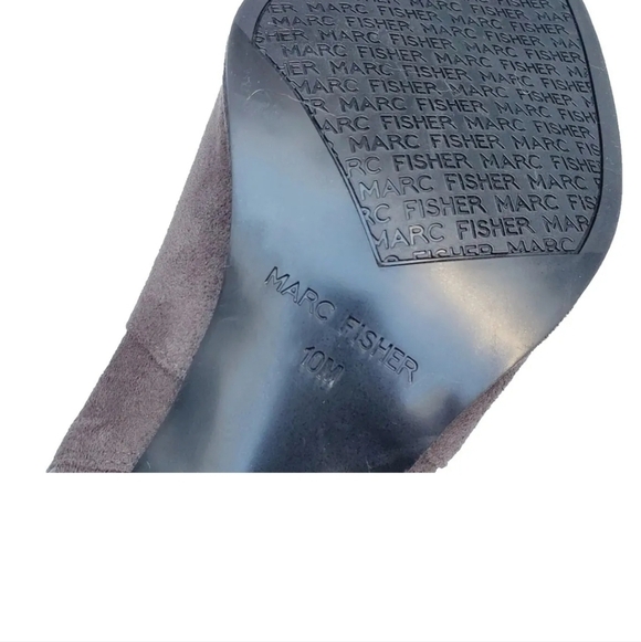 Marc Fisher Over The Knee grey suade boots - Picture 5 of 7